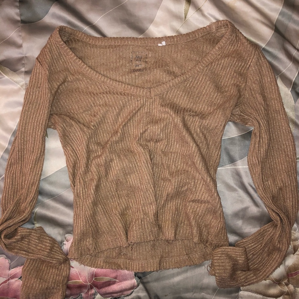 Tan Crop Top